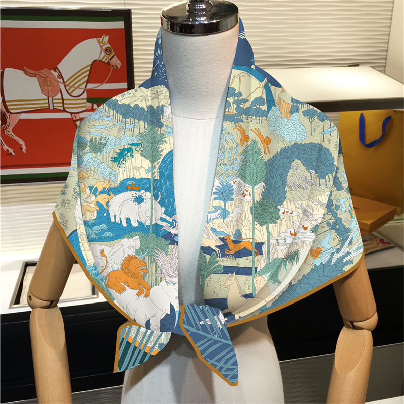 Silk Scarf Women Rainforest An - Face Scarf Mask review and price