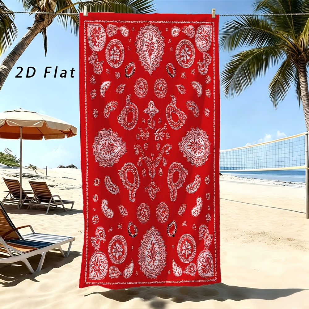 Classic Bandana Beach Towel Tr - Woven Scarf Blanket review and price