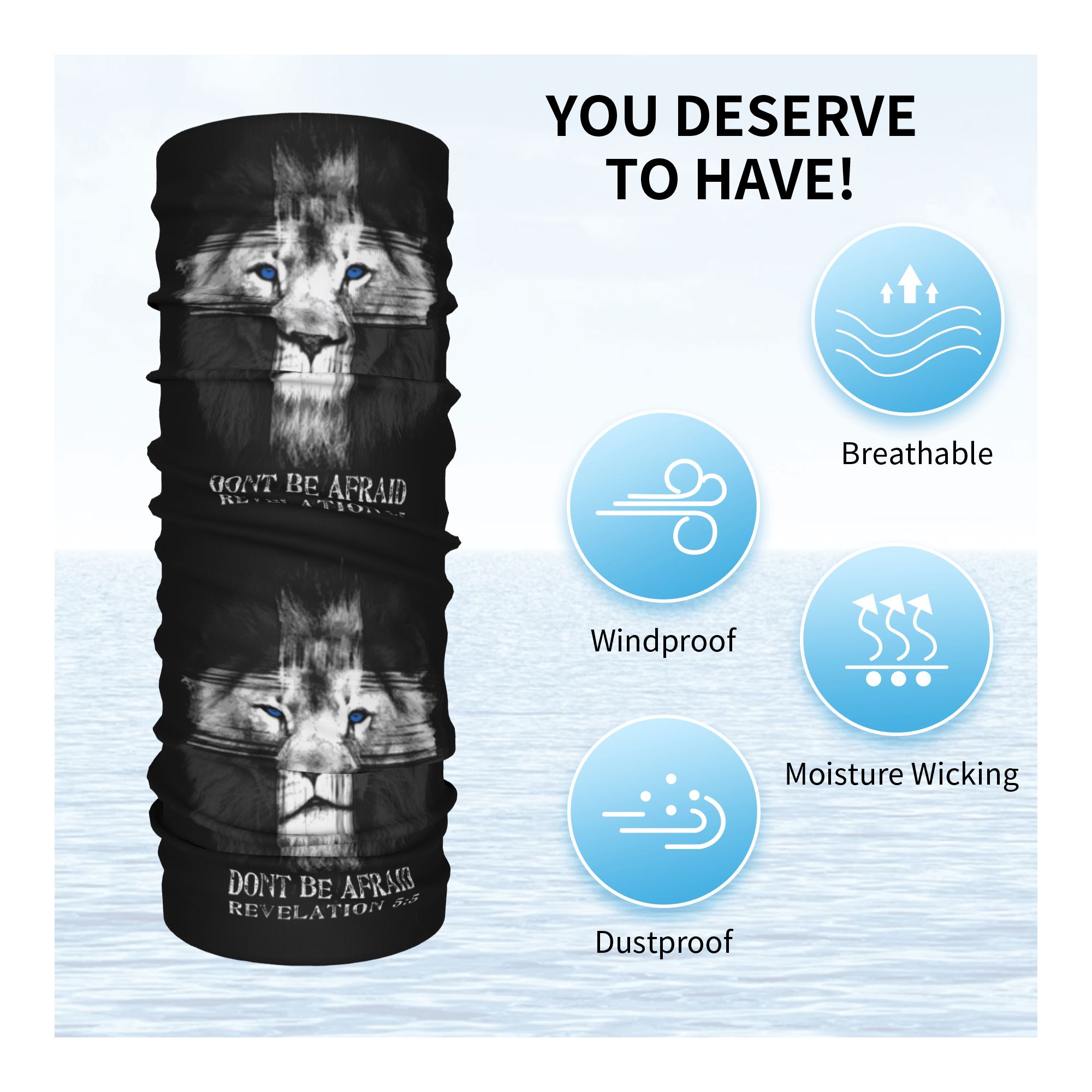 Custom Cool Lion Of Judah Jesu - Neck Warmer Tube review and price