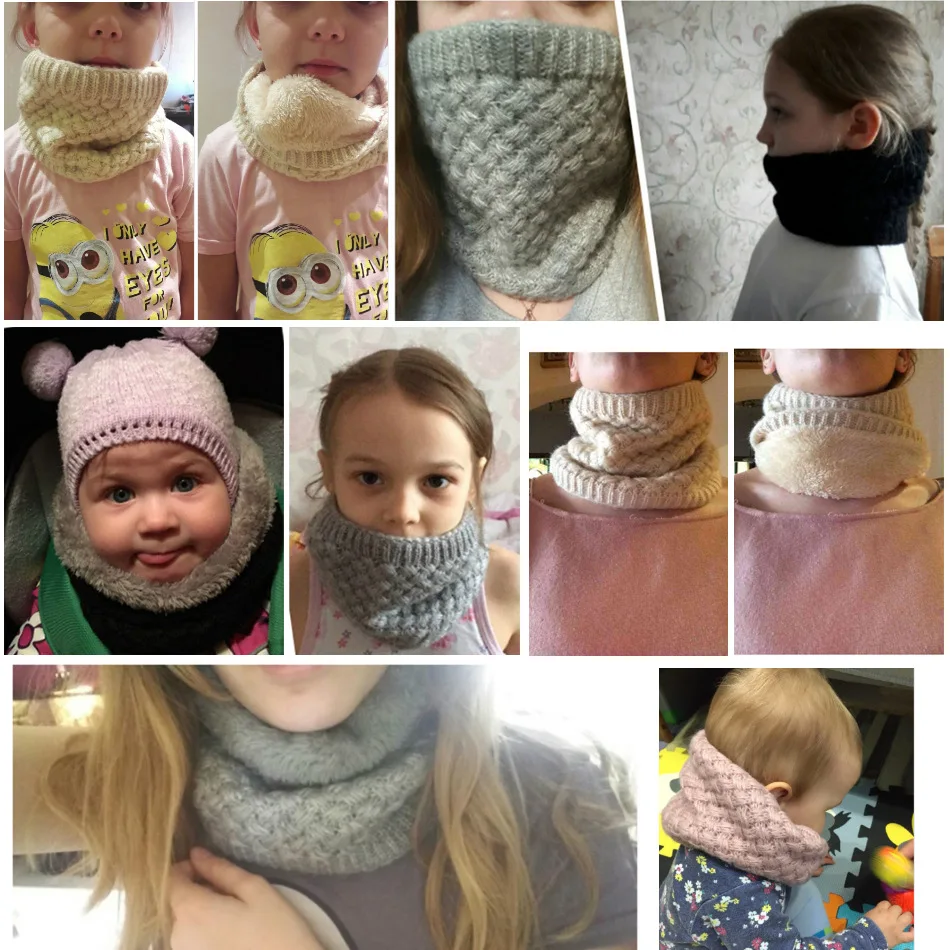 Kids Girls/Boys Winter Knitted - Infinity Scarf Knit review and price