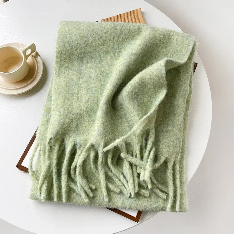 Scarf Lady Autumn Winter Solid - Muffler Men Wool review and price
