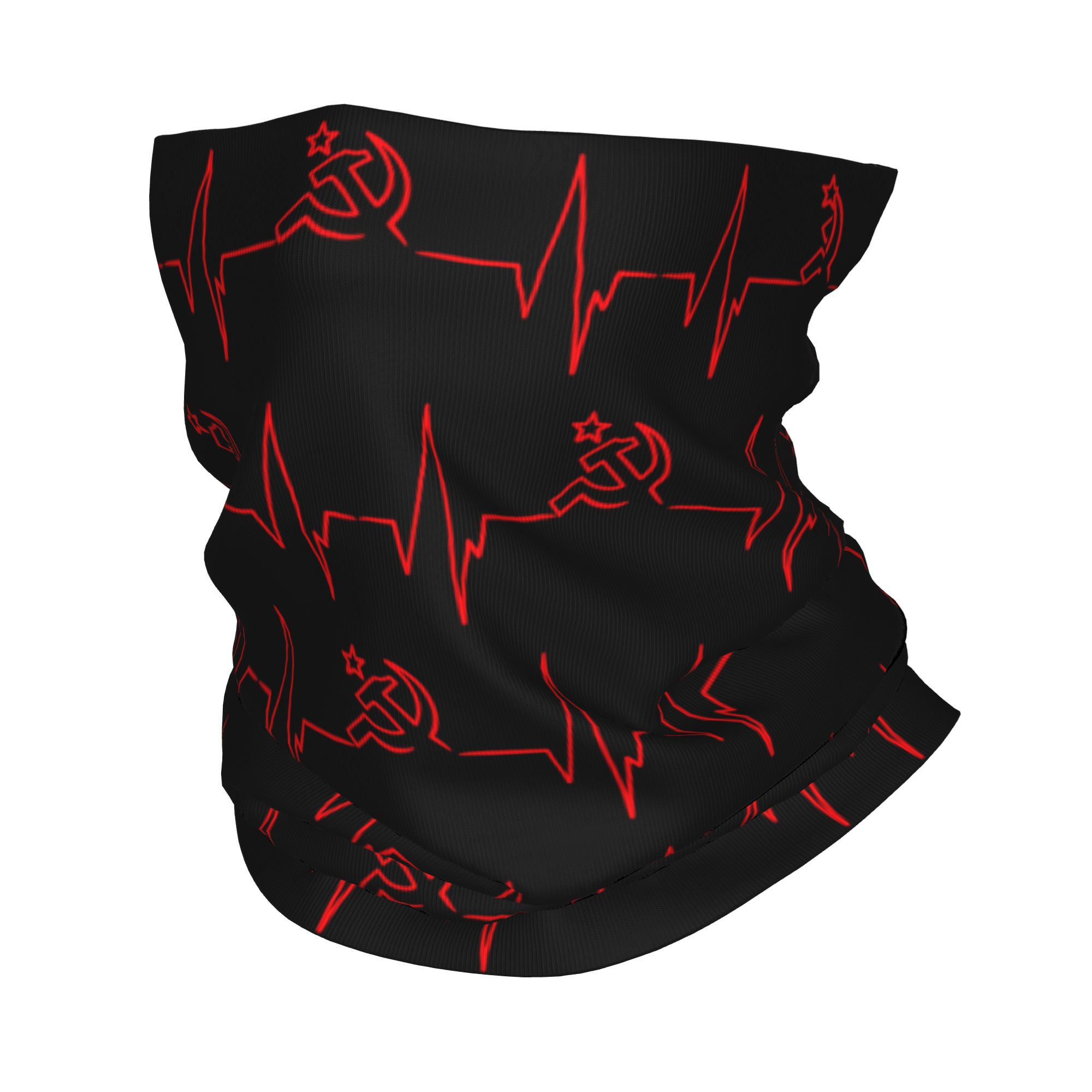 Custom Heartbeat Russian Flag  - Neck Warmer Tube review and price