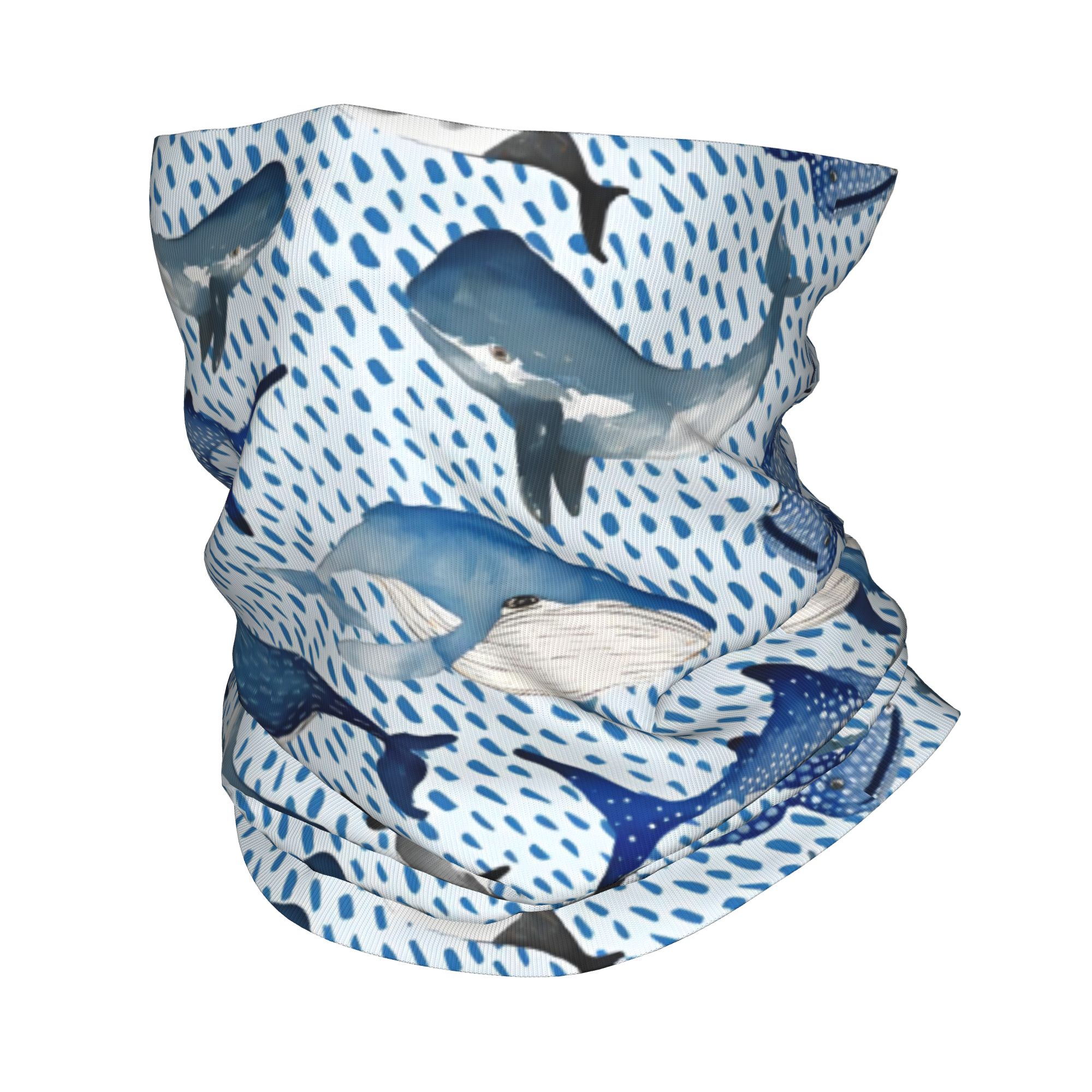 Custom Blue Watercolour Shark  - Neck Warmer Tube review and price