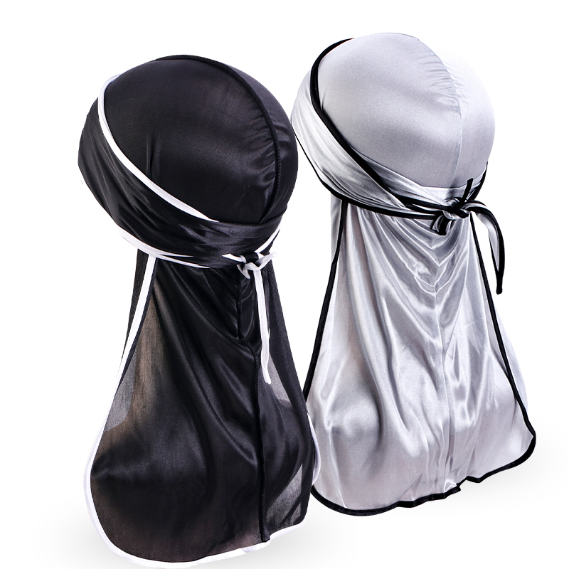 2PCS/LOT Unisex Men Satin Dura - Bandana Doo Rag review and price