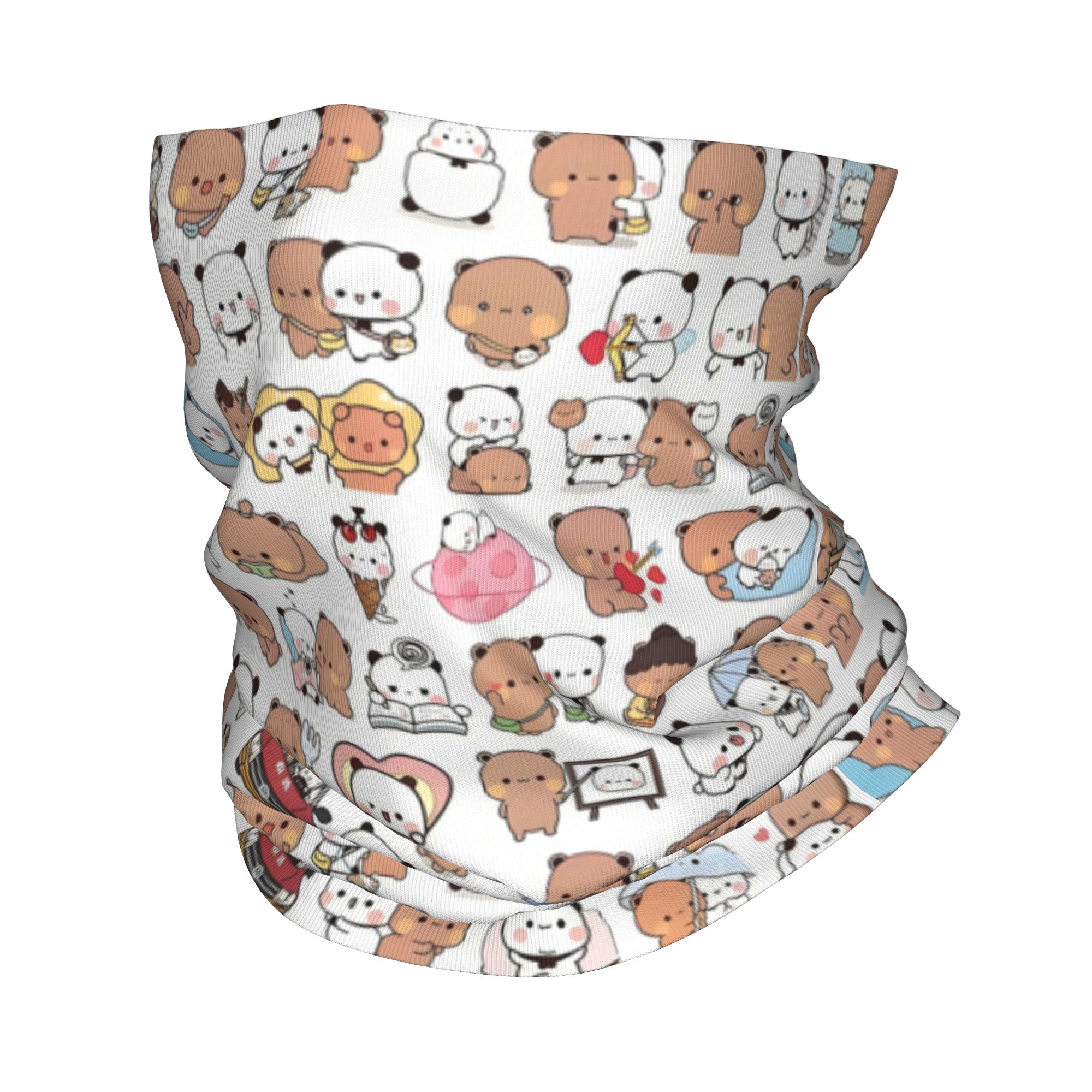 Custom Bear Cartoon Peach And  - Neck Warmer Tube review and price