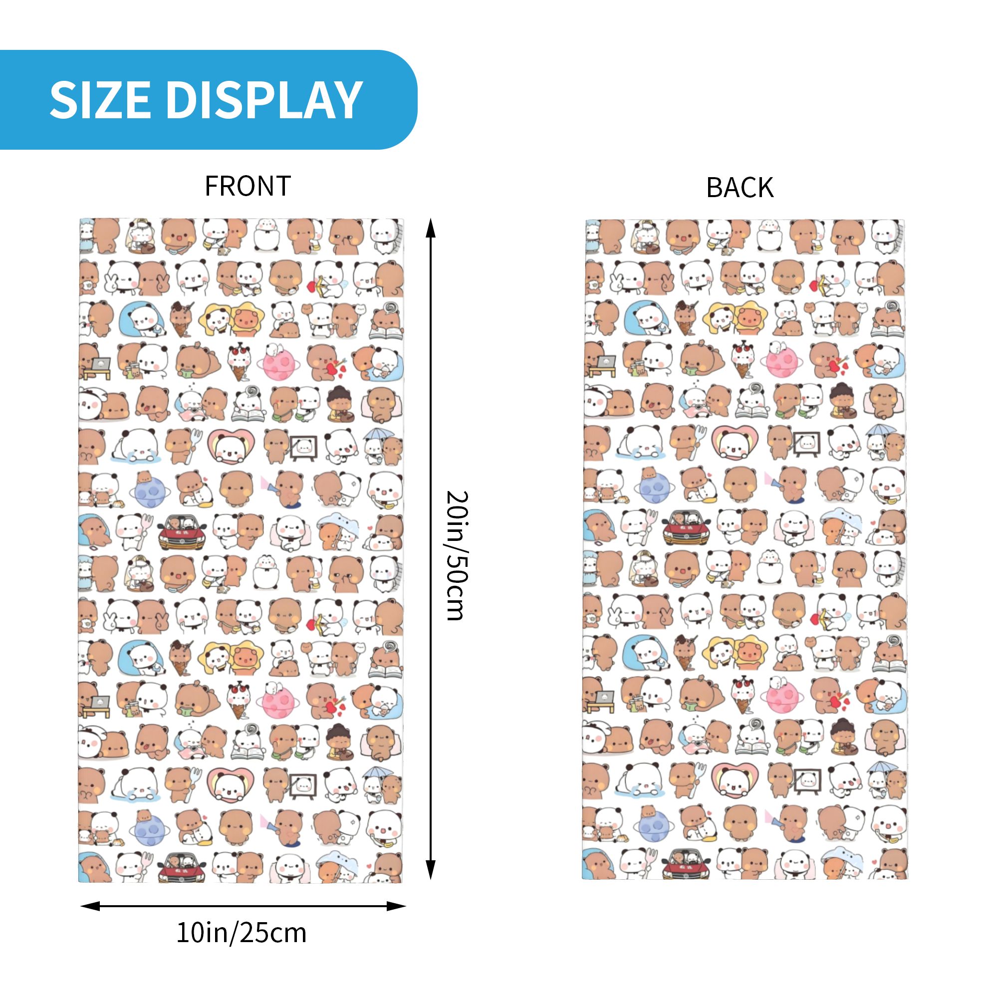 Custom Bear Cartoon Peach And  - Neck Warmer Tube review and price