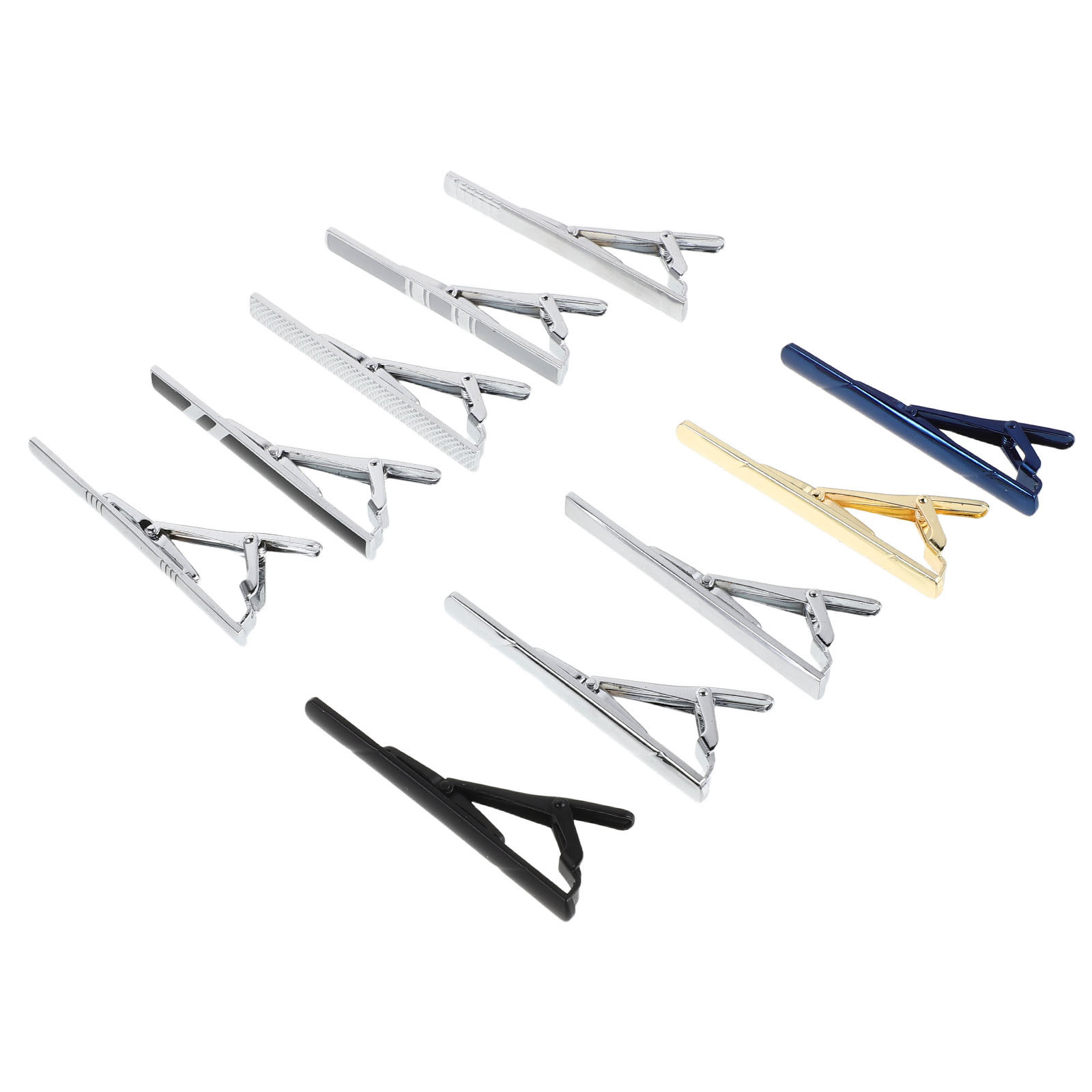 10Pcs Necktie Clip Set Elegant - Tie Bar Set Gift review and price
