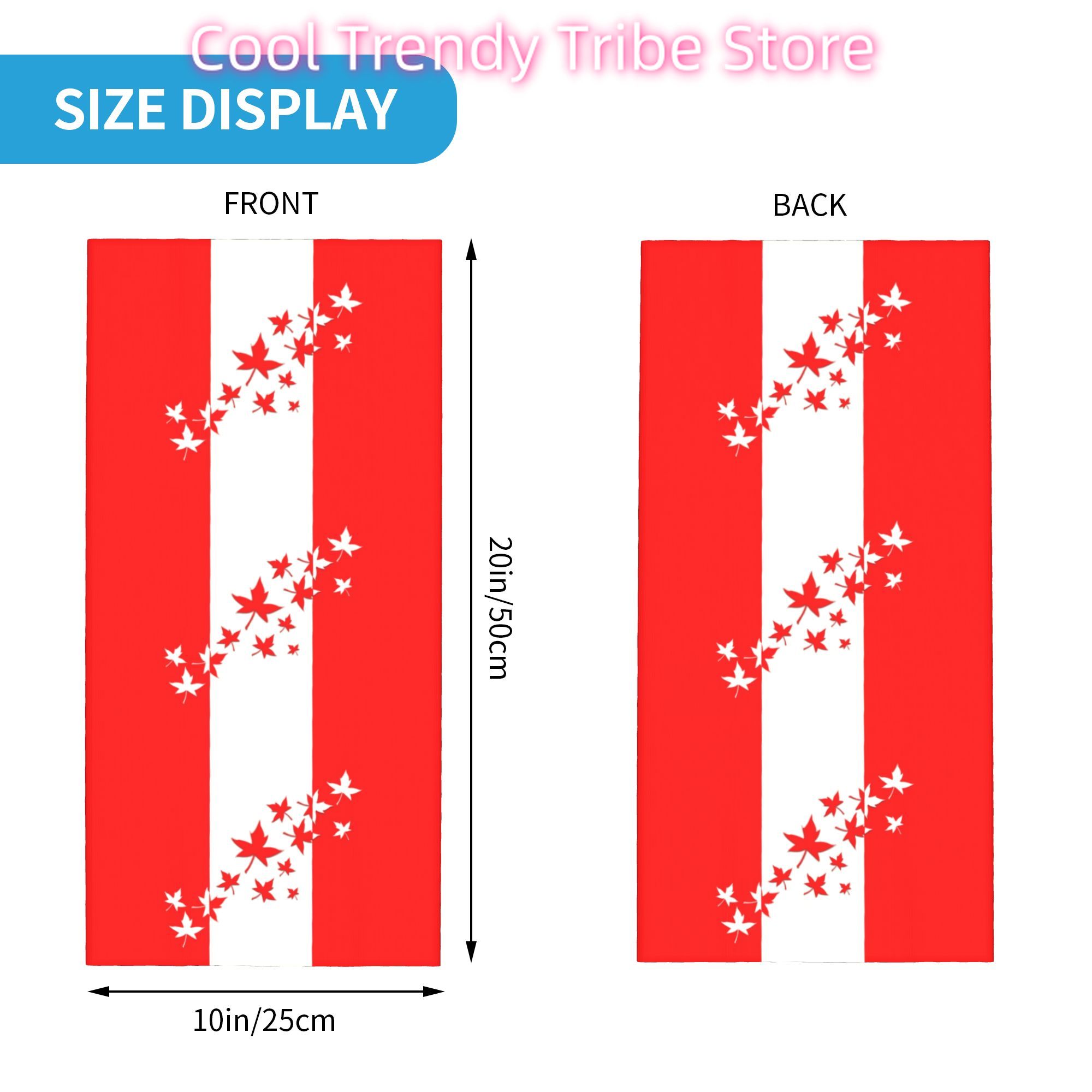Custom Maple Leaf Canada Flag  - Neck Warmer Tube review and price