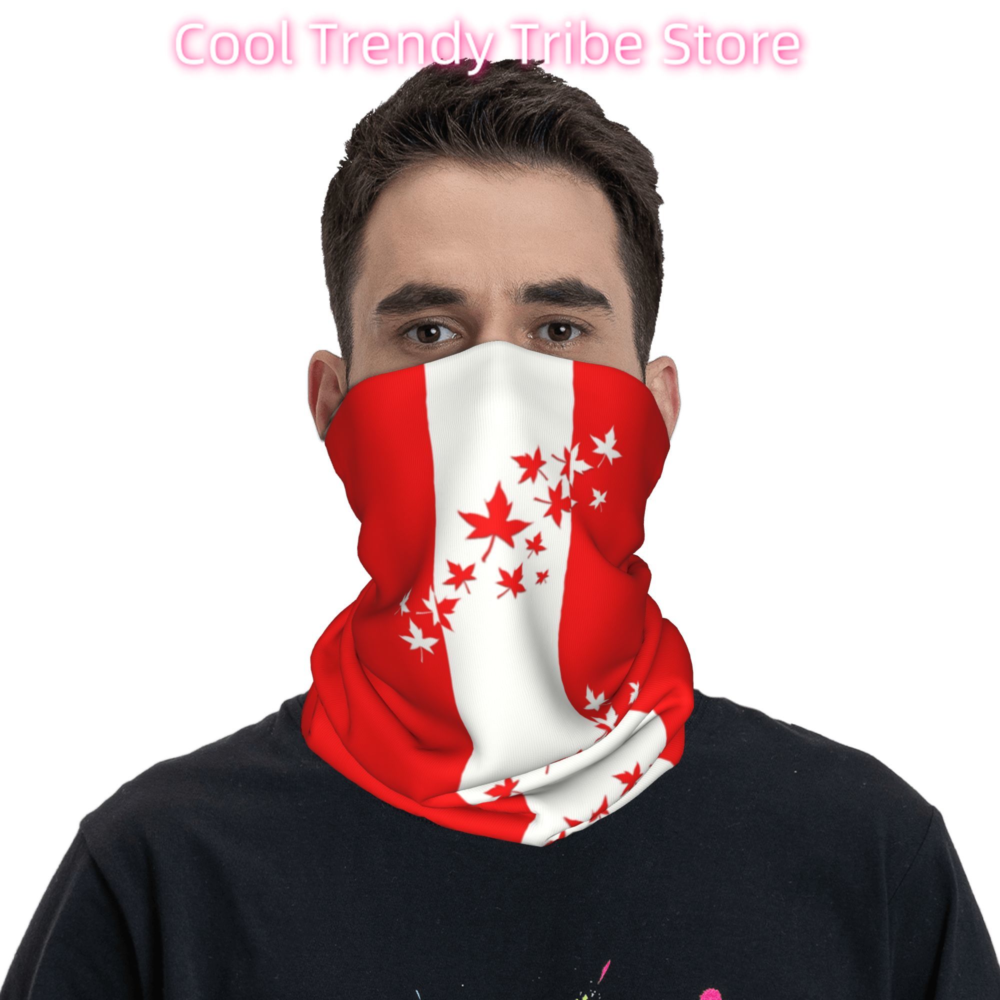 Custom Maple Leaf Canada Flag  - Neck Warmer Tube review and price