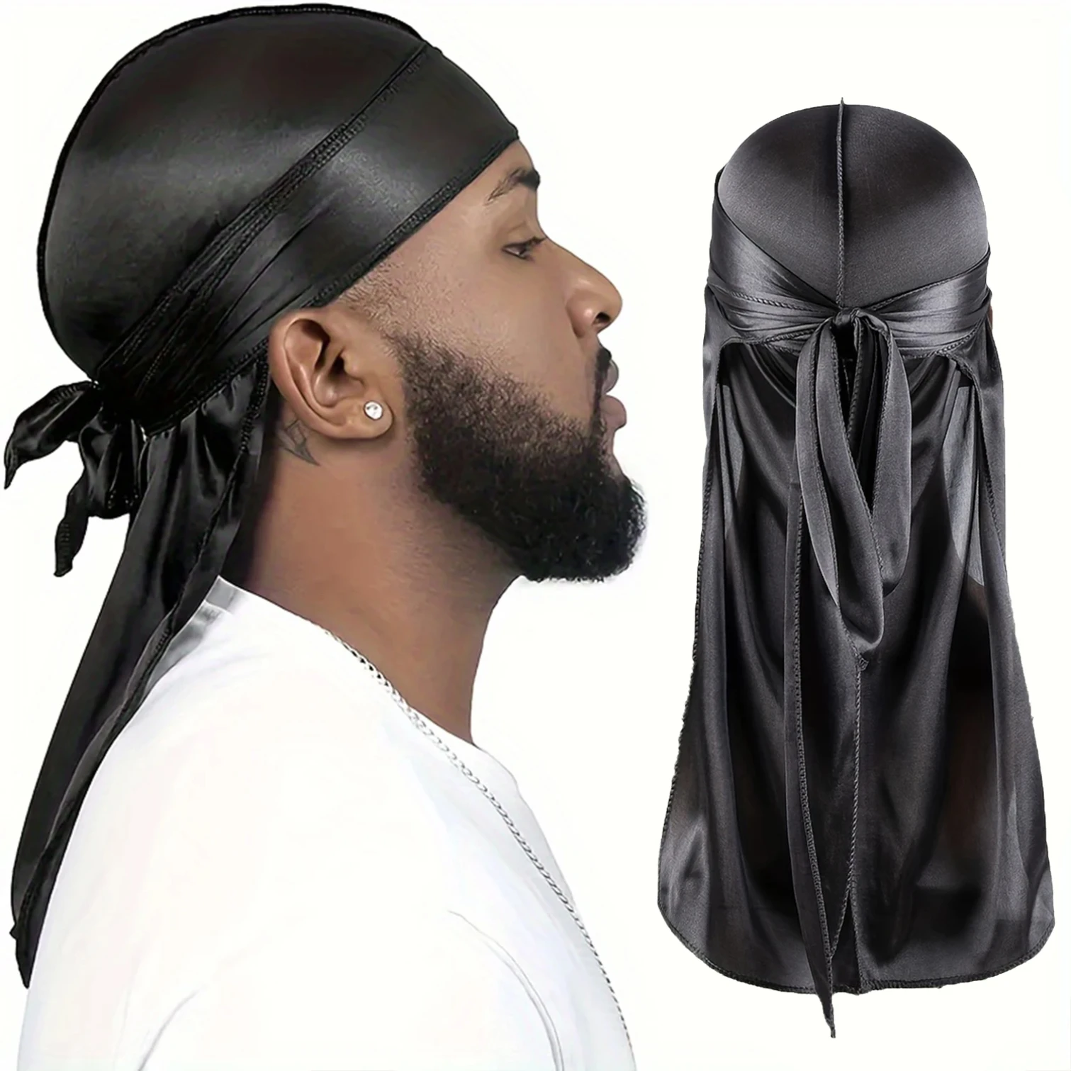 Men's Silk Durag Bonnet Bandan - Bandana Doo Rag review and price