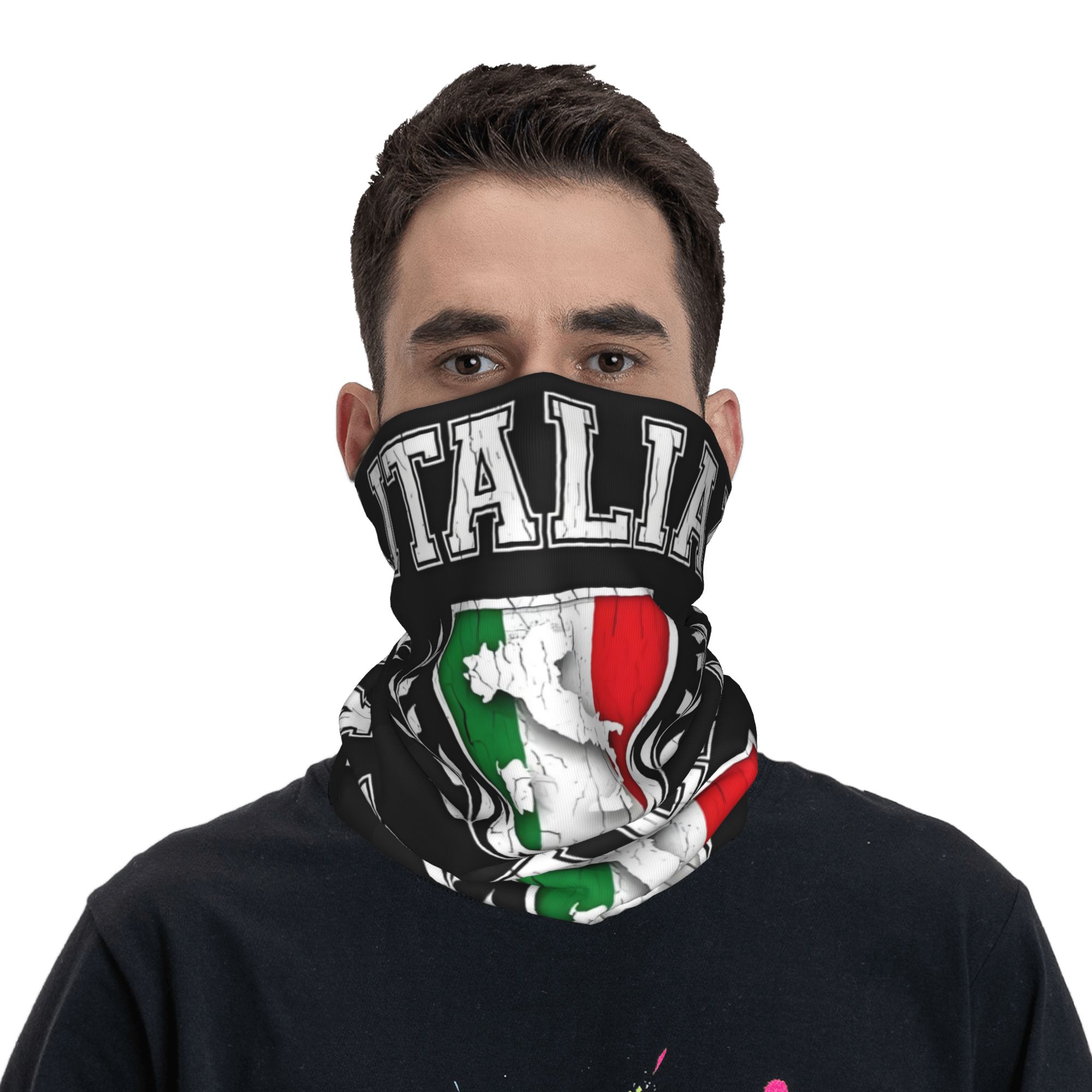 Custom Italy Flag Bandana Neck - Neck Warmer Tube review and price