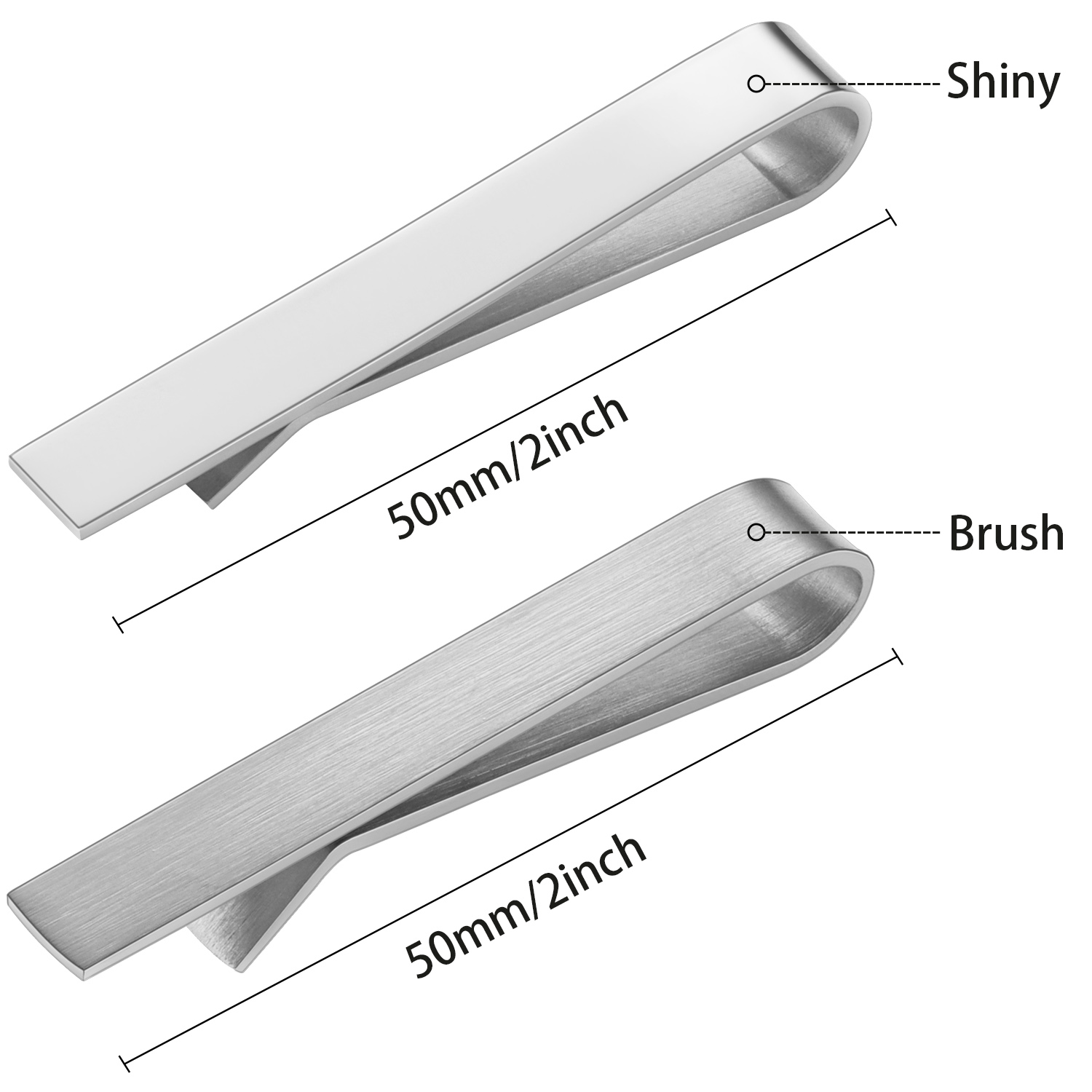 HAWSON 2 in shiny and brushTie - Tie Bar Set Gift review and price