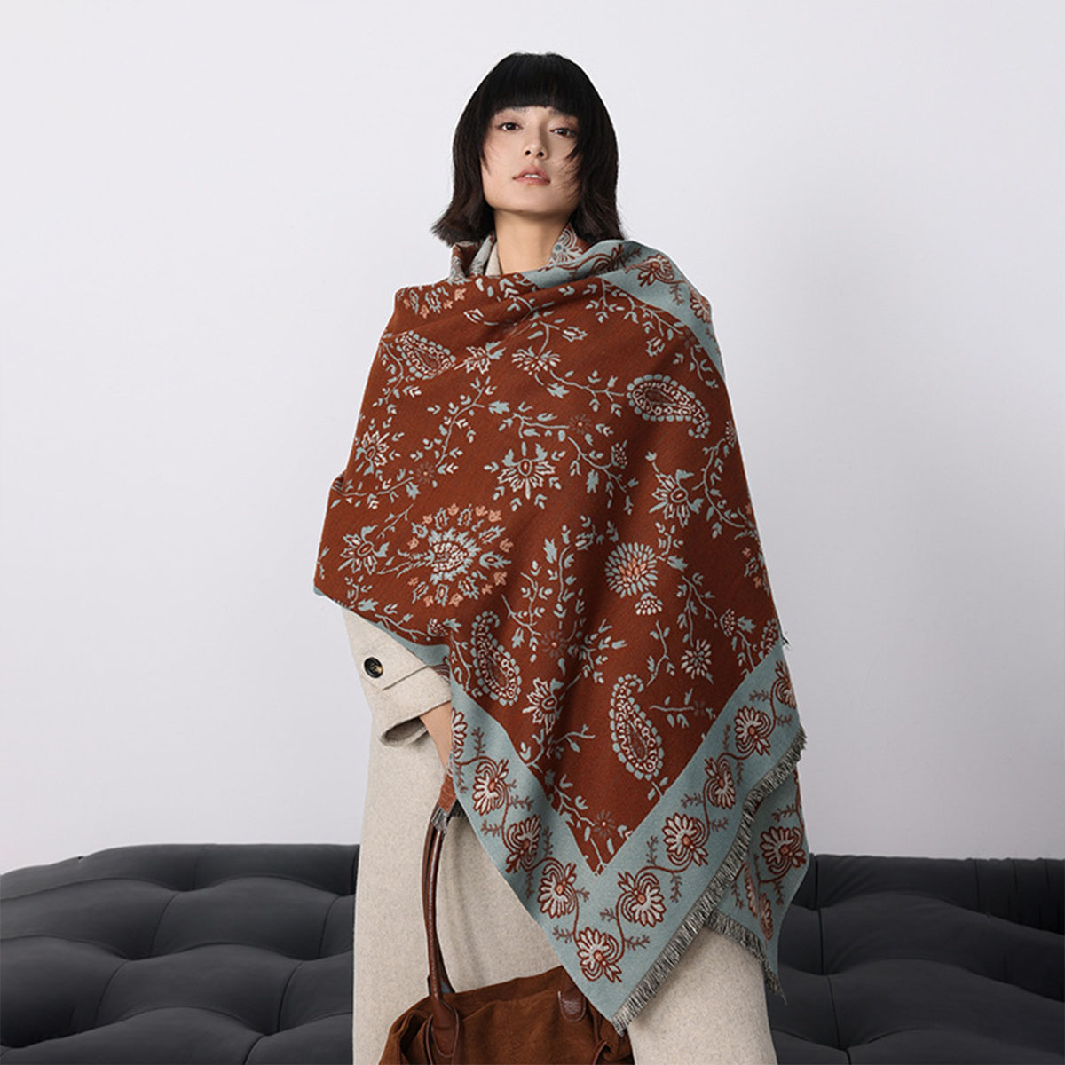 Luxury Winter Imitation Cashme - Woven Scarf Blanket review and price