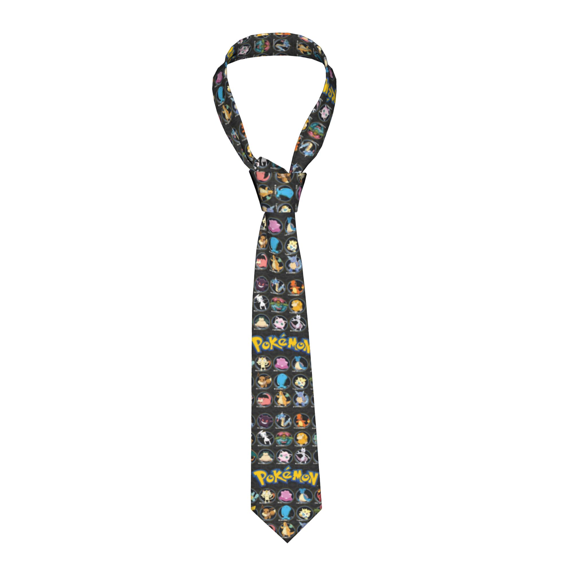 Cartoon Pokemon Characters Nec - Skinny Tie Men review and price