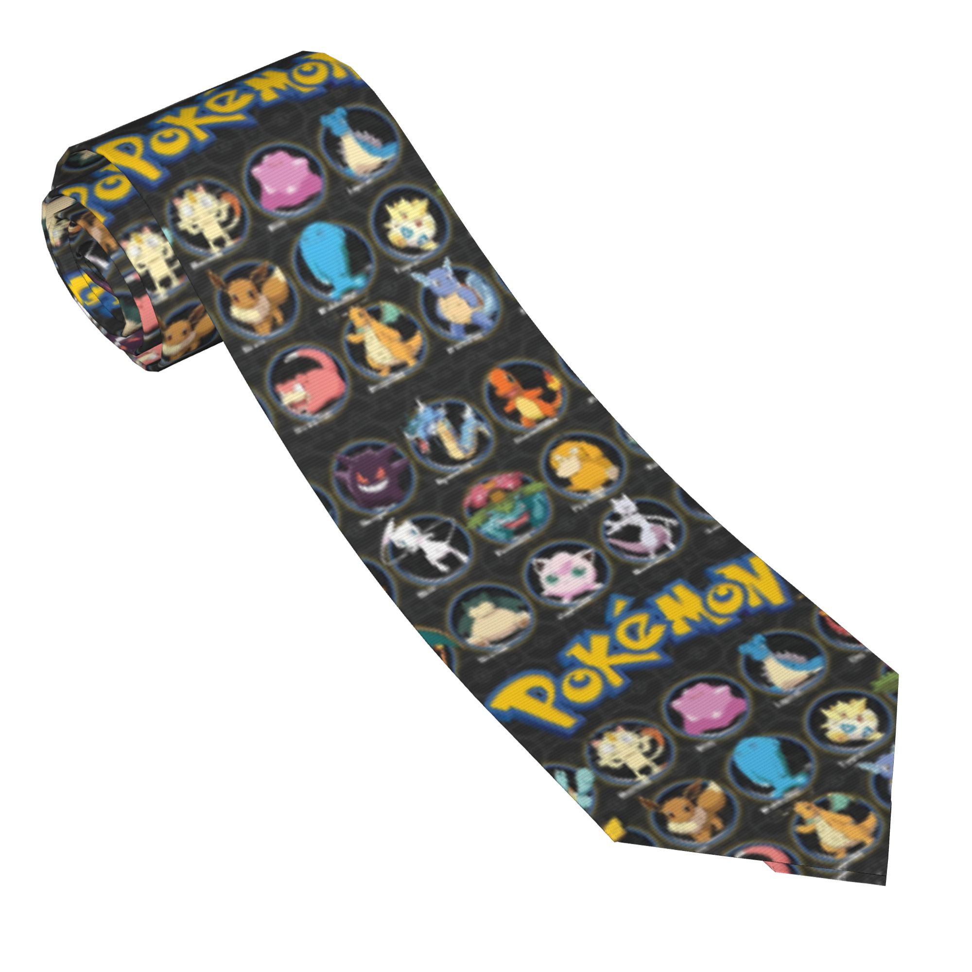 Cartoon Pokemon Characters Nec - Skinny Tie Men review and price