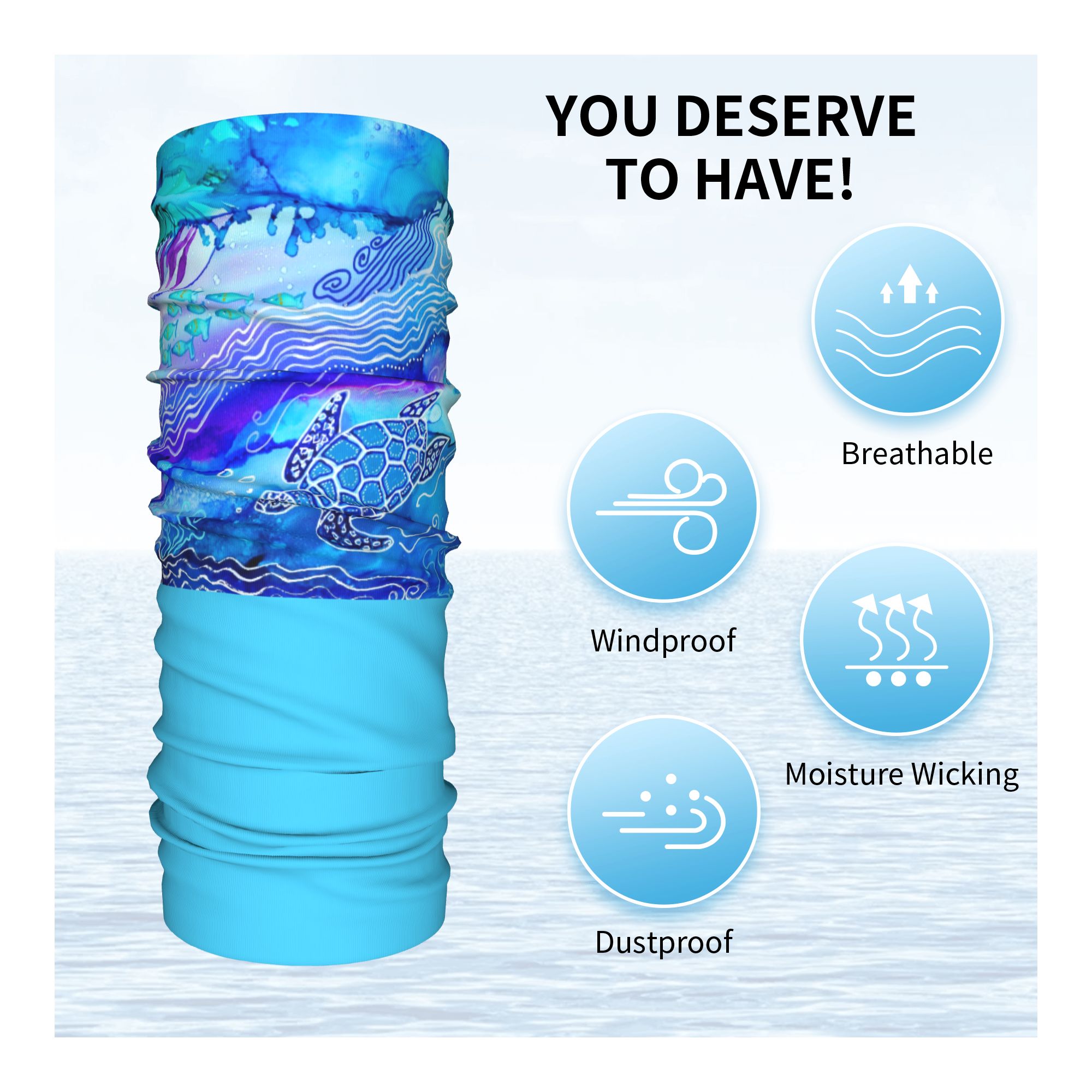Custom Ocean Turtle Dive Winte - Neck Warmer Tube review and price