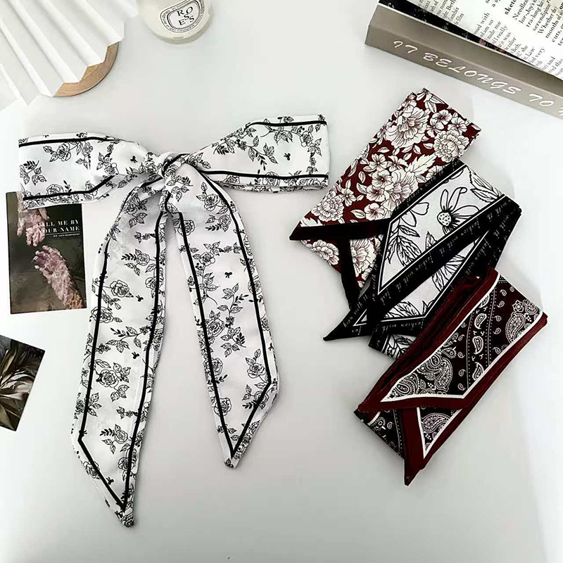 Luxury Fashion Woman Skinny Si - Silk Neck Scarf review and price