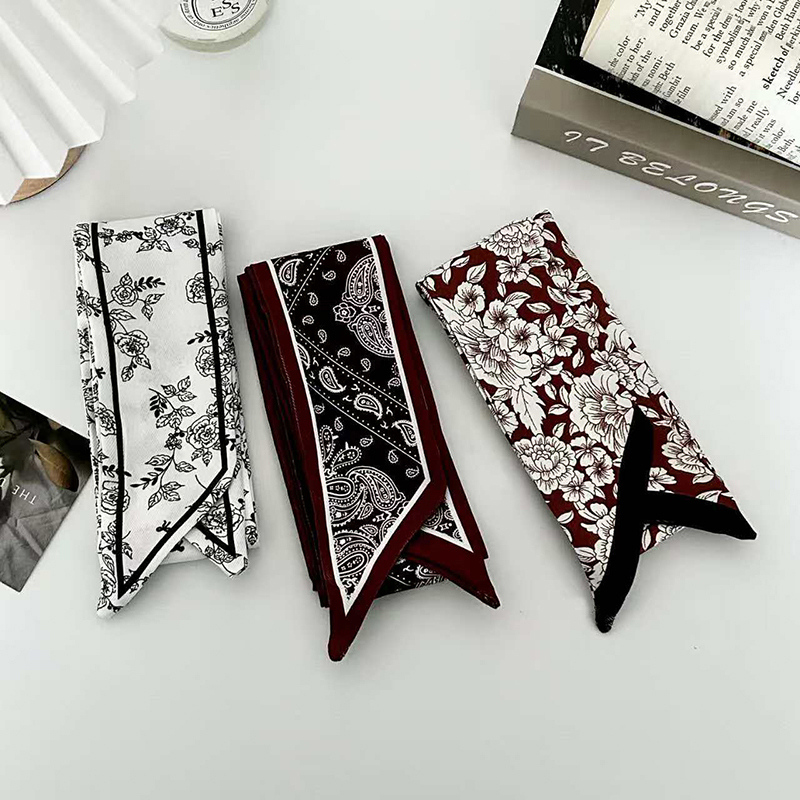 Luxury Fashion Woman Skinny Si - Silk Neck Scarf review and price