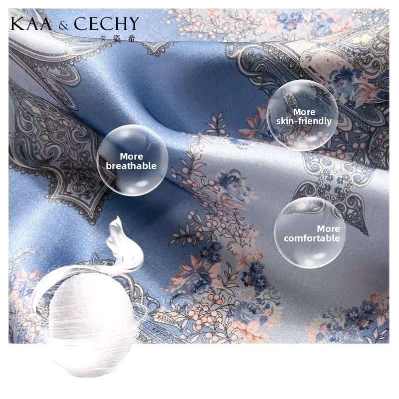 Baroque Floral 100% Mulberry S - Ascot Neck Scarf review and price
