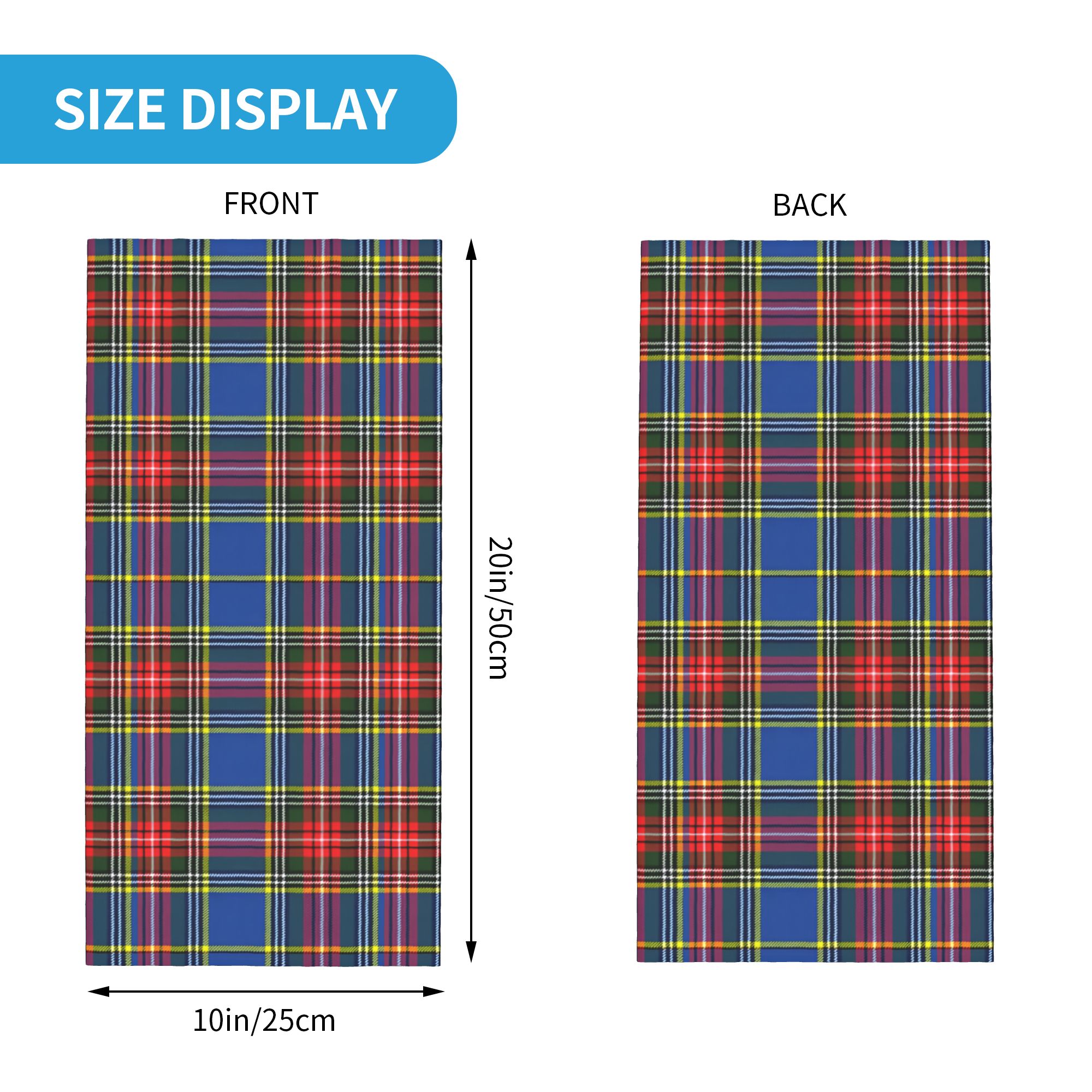 Custom Royal Tartan Plaid Wint - Neck Warmer Tube review and price