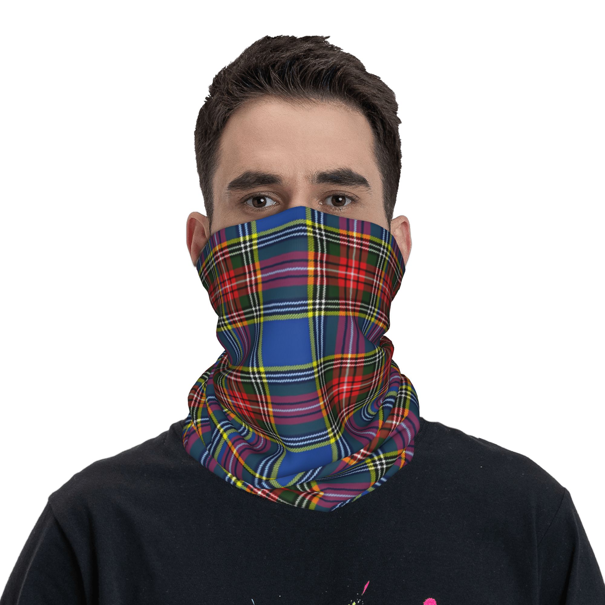 Custom Royal Tartan Plaid Wint - Neck Warmer Tube review and price