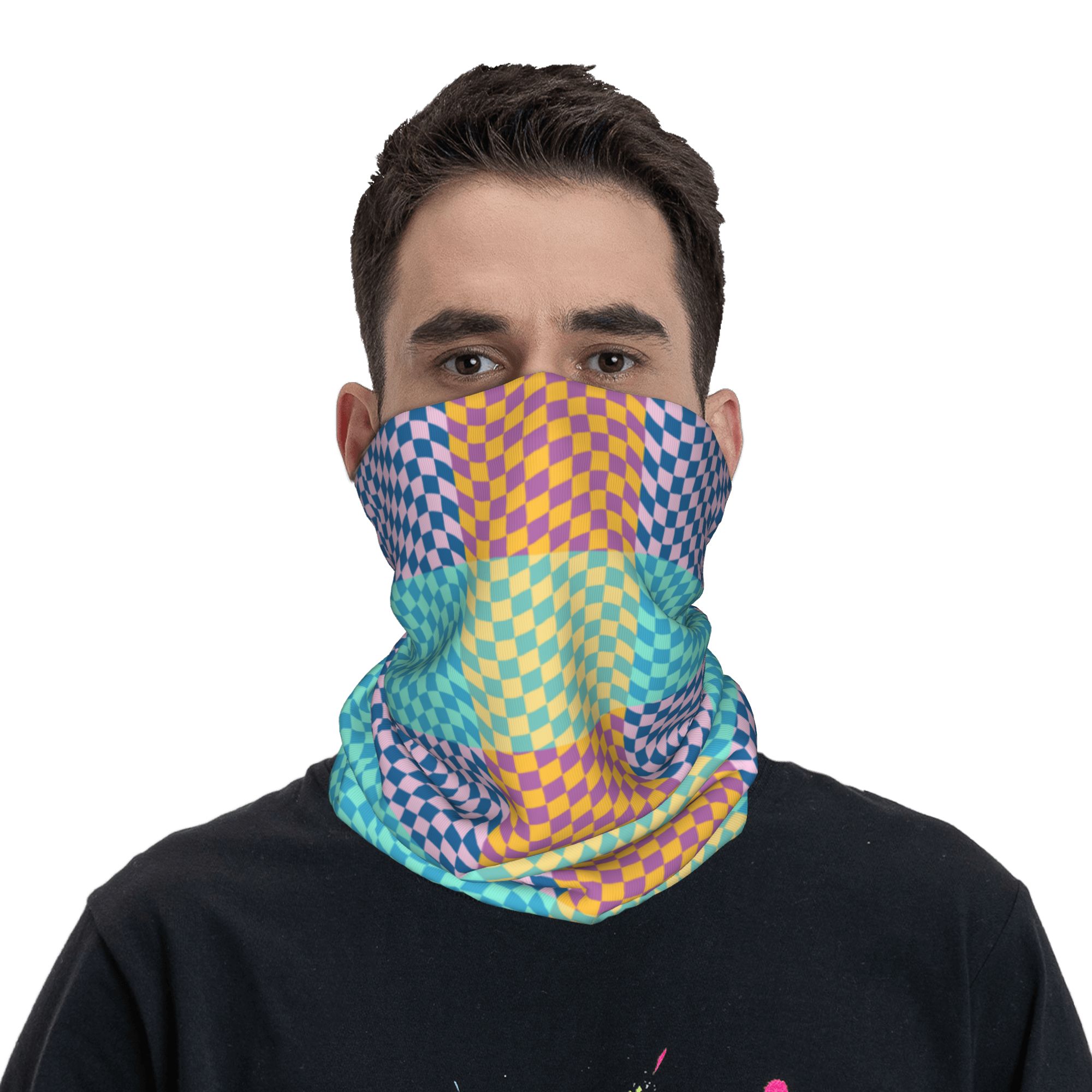 Custom Colored Checkered Banda - Neck Warmer Tube review and price