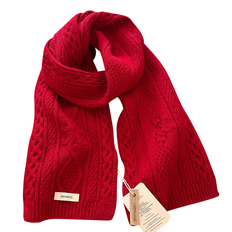 Luxury 100% Wool Scarf Women M - Muffler Men Wool review and price