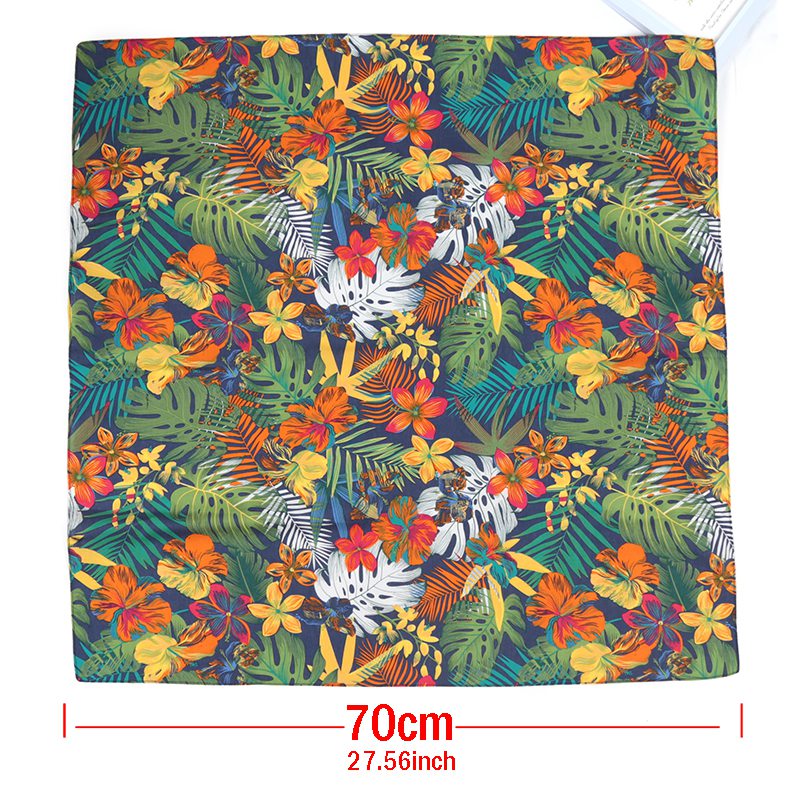 70cm Bandana Leaves Flowers Pr - Bandana Cotton review and price