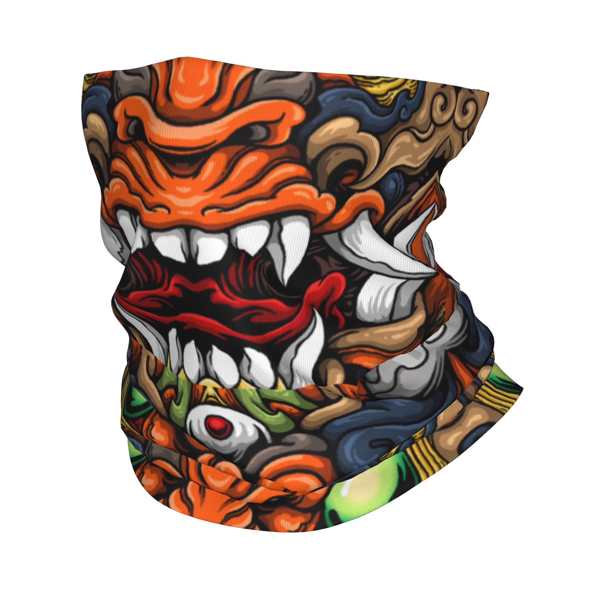 Custom Samurai Demon Oni Winte - Neck Warmer Tube review and price