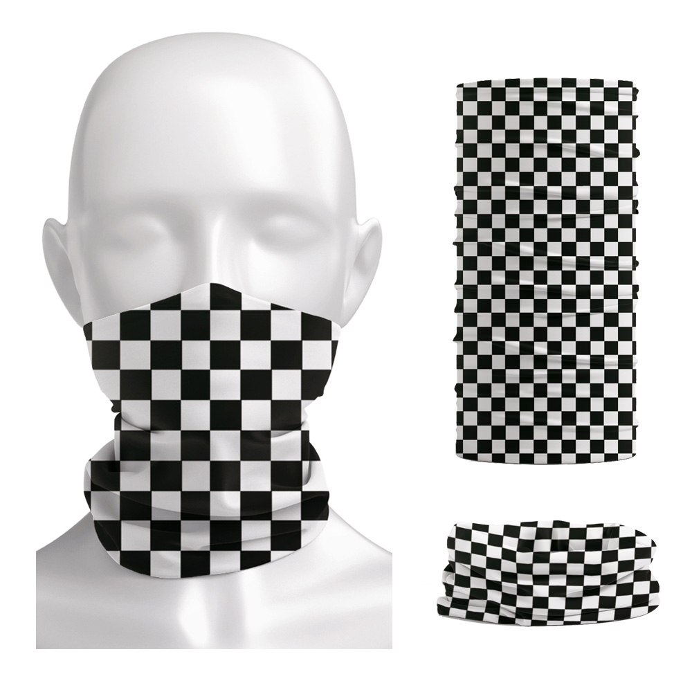 Checkered Ska Printed Headband - Neck Warmer Tube review and price